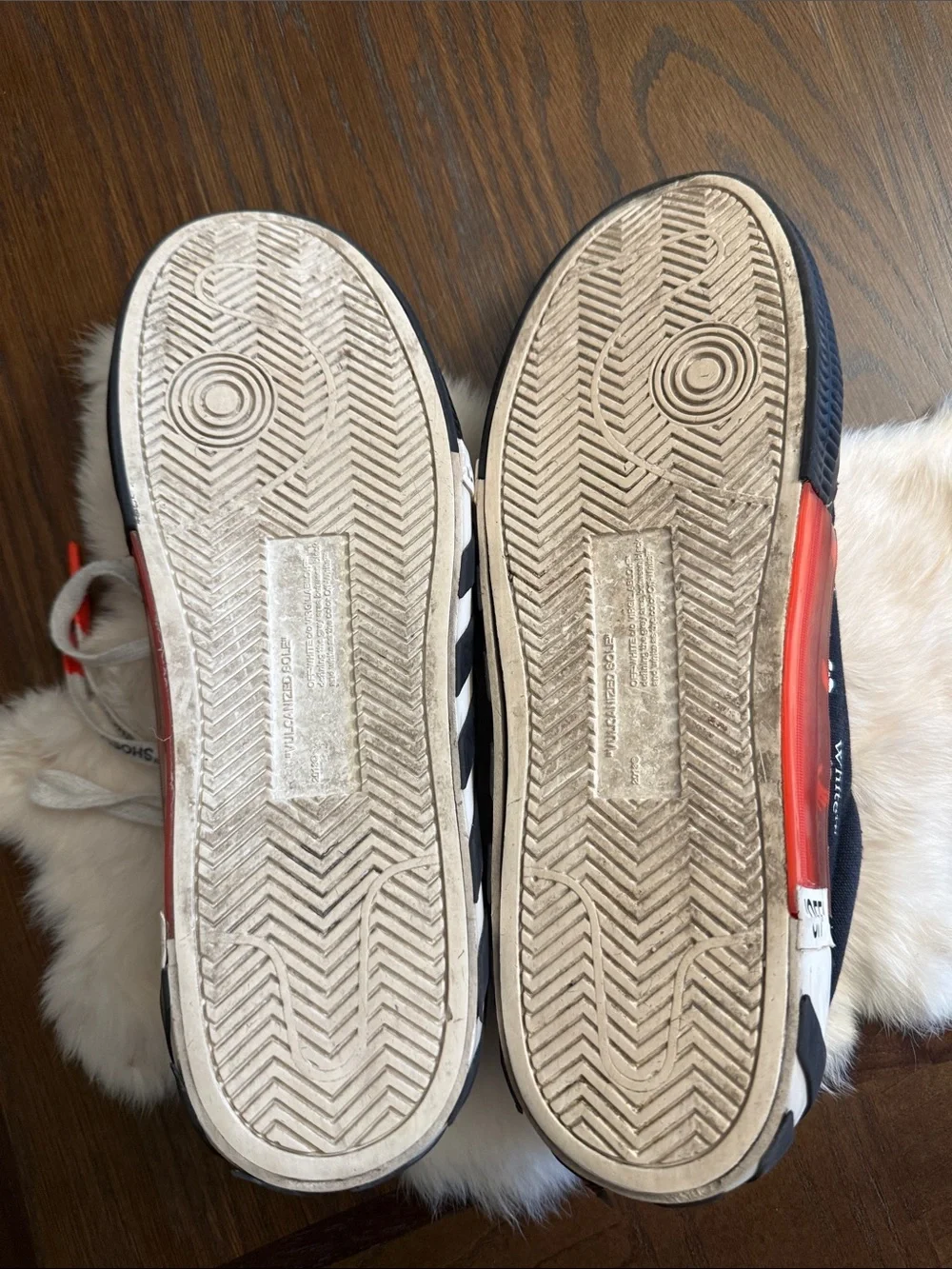 Off White Low Vulcanized canvas sneakers in black and white Lace-Up Sneakers 46 - Picture 7 of 9